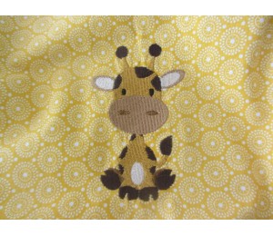 Stickdatei - Dschungeltiere Giraffe sitzend